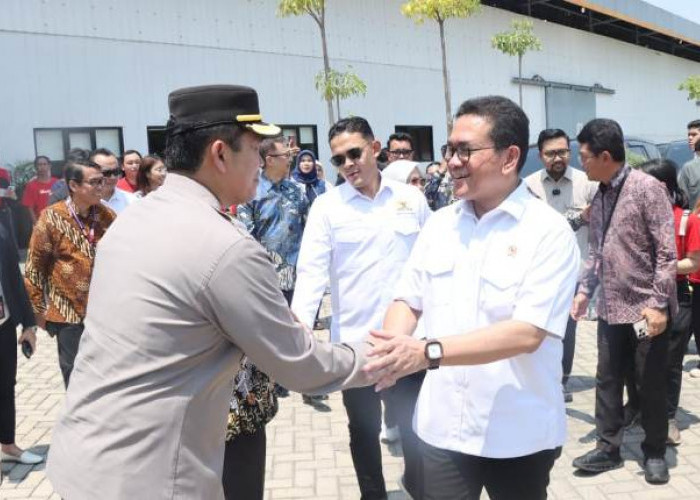 Kapolres Nganjuk Dampingi Menteri Perdagangan RI Tinjau PT Mitra Mulia Makmur