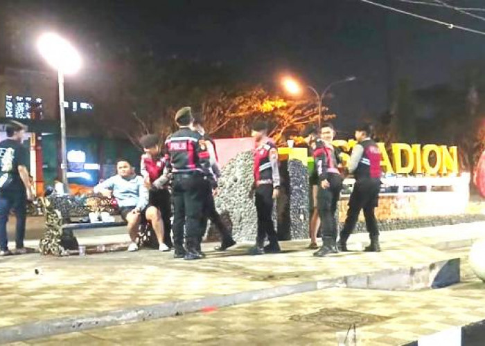 Cegah Narkoba dan Balap Liar, Polres Bangkalan Gelar Patroli Blue Light KRYD di Stadion SGB