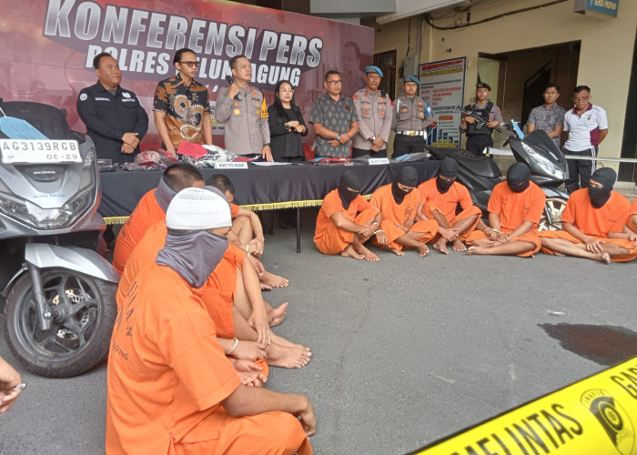 Polres Tulungagung Rilis 10 Tersangka Penganiayaan Beda TKP