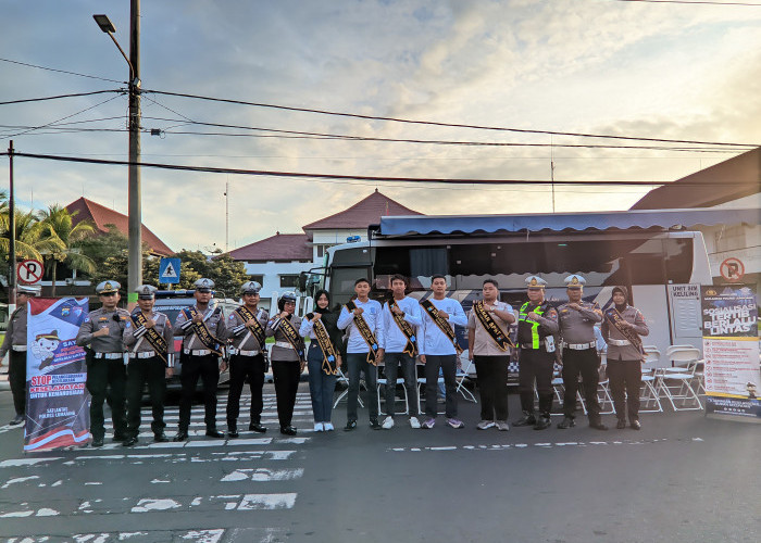 Polres Lumajang Gelar Bhakti Pelayanan Masyarakat di CFD Peringati Hari Bhayangkara Ke-79