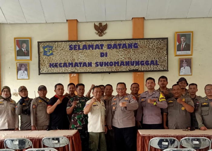 Sinergi 3 Pilar Sukomanunggal, Perkuat Harkamtibmas Jaga Kondusivitas