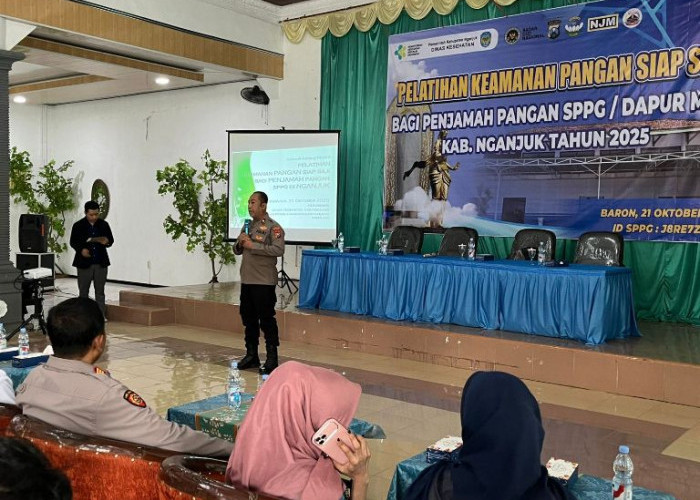 Kapolres Nganjuk Dukung Pelatihan Keamanan Pangan Siap Saji bagi Penjamah Pangan