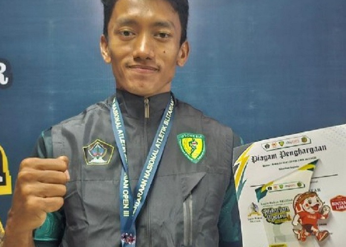 Anggota Polres Lamongan Raih Emas Kejurnas Atletik Blitarian Open III 2026