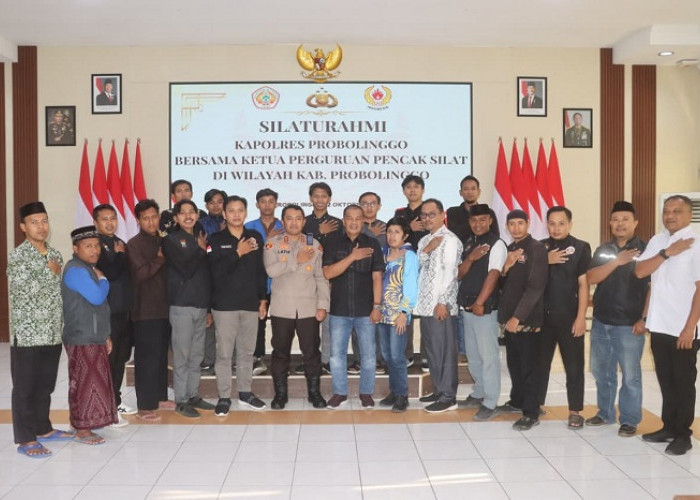  Kapolres Probolinggo Jalin Silaturahmi dengan Perguruan Pencak Silat Se-Kabupaten