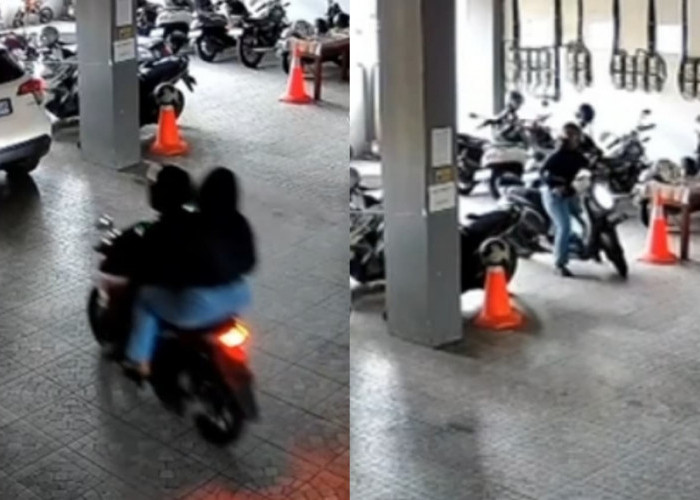 Pasangan Pria dan Wanita Terekam CCTV Gasak Motor di Kos-kosan Dukuh Kupang Barat