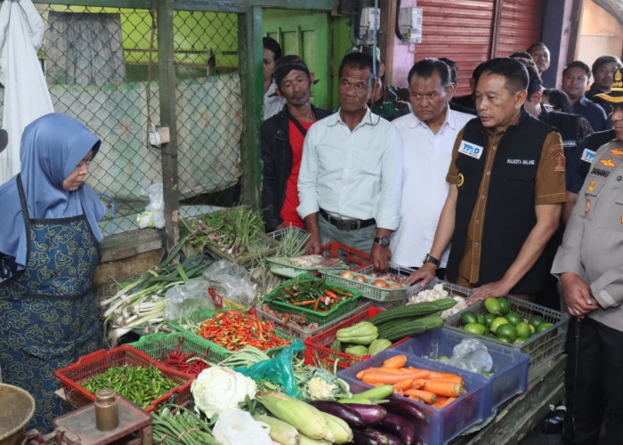 Wali Kota dan Kapolresta Malang Kota Sidak Pasar, Stok Beras Jadi Persoalan