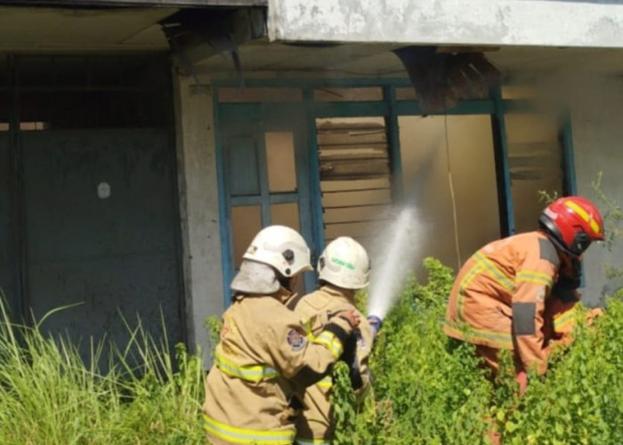 Rumah Kosong di Darmo Baru Barat Terbakar