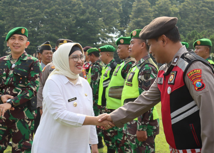 Polres Lumajang Siap Dukung Mitigasi Bencana, Gelar Apel Bersama