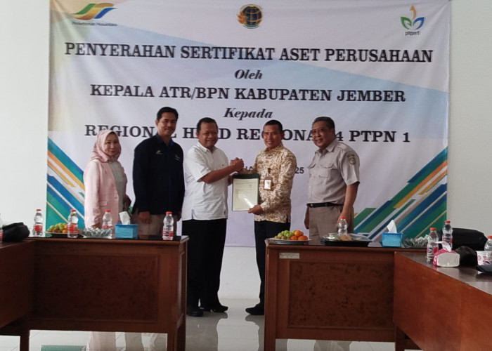 Gandeng ATR/BPN Jember, PTPN 1 Regional 4 Amankan Aset Kebun Tembakau untuk Sejahterakan Pekerja