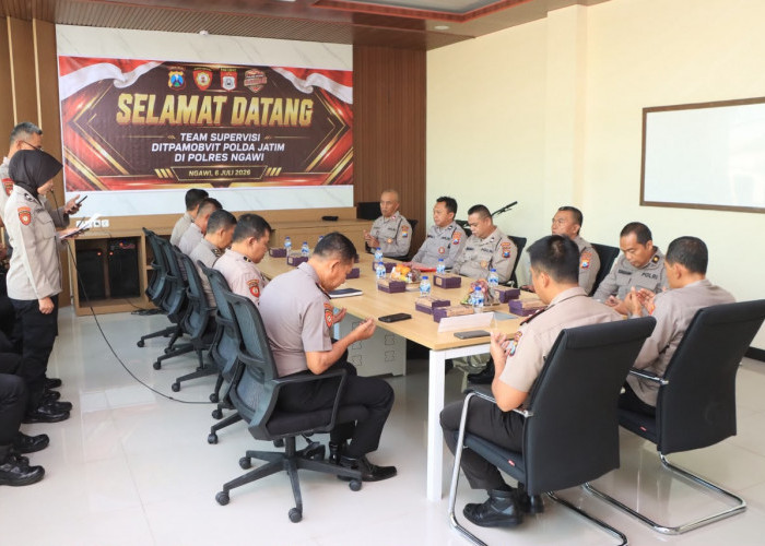 Perkuat Standar Pengamanan Objek Vital, Polres Ngawi Ikuti Supervisi Ditpamobvit Polda Jatim 