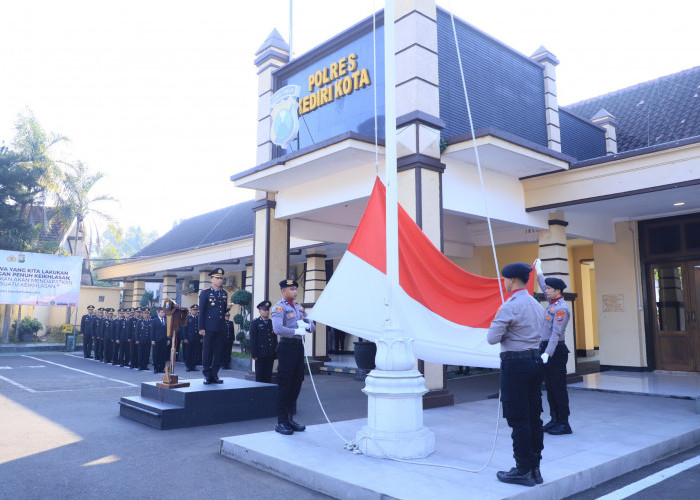 Peringati Hari Lahir Pancasila, Kapolres Kediri Kota Ajak Personel Implementasikan Nilai Kebangsaan