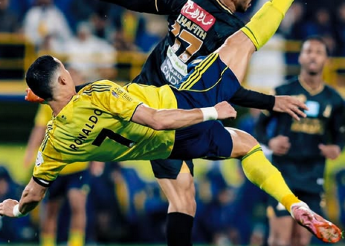 Cristiano Ronaldo Cetak Gol Spektakuler dari Tendangan Salto untuk Al Nassr, Tambah Rekor Karier