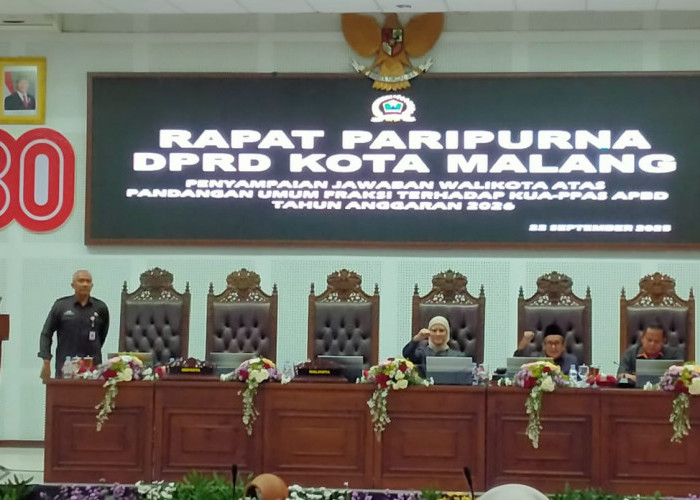 Sejumlah Pertanyaan Warnai Paripurna Jawaban Wali Kota Malang di APBD 2026