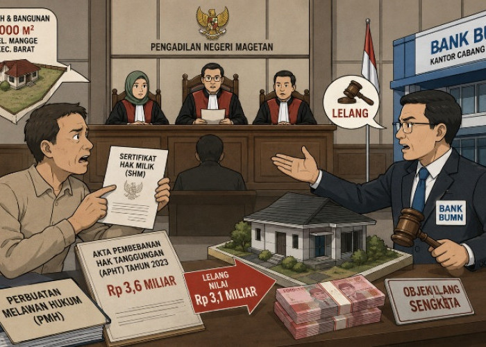 Sidang Gugatan Dugaan PMH Bank Pelat Merah Cabang Magetan Masuk Tahap Saksi Penggugat