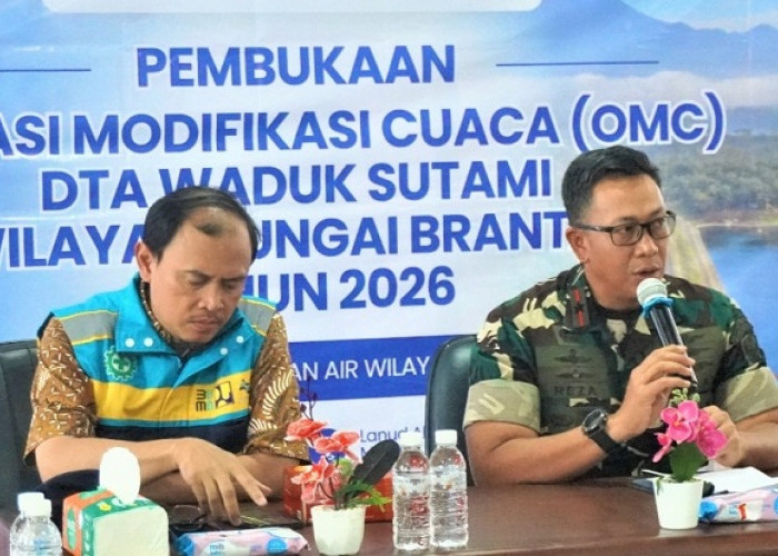 Lanud Abd Saleh Dukung Modifikasi Cuaca Waduk Sutami, Jaga Pasokan Air