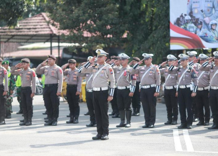 Polres Kediri Gelar Apel Pasukan Operasi Lilin Semeru 2024, Fokus Tiga Titik Keramaian