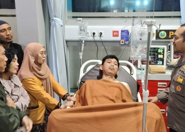 Kapolres Batu Tangung Biaya Pengobatan dan Operasi Korban Penembakan Penjual Bakso