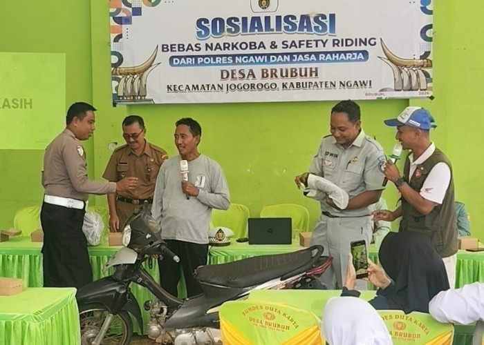 Satlantas Polres Ngawi Gandeng Tokoh Masyarakat, Sosialisasikan Operasi Keselamatan Semeru 2026 di Jogorogo 