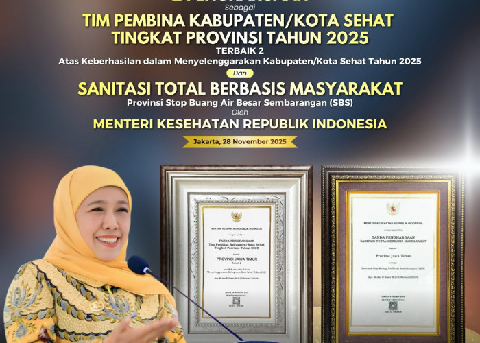 Pemprov Boyong 2 Penghargaan dari Kemenkes, Gubernur Khofifah Tegaskan Komitmen Tingkatkan Kualitas Kesehatan