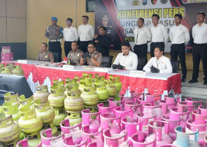 Polresta Sidoarjo Bongkar Sindikat Elpiji Oplosan di Rumah Kontrakan