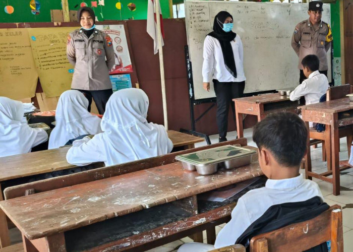 Siswa Sambut Antusias Program Makan Bergizi Gratis Polres Ngawi