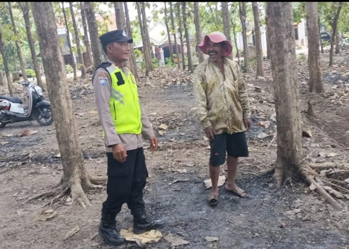 Cegah Karhutla, Polsek Sugio Tingkatkan Patroli Presisi di Hutan Jati Perhutani