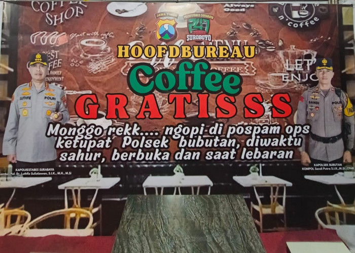 Mudik Asyik di Pasar Turi: Polsek Bubutan Sediakan 'Hoofdbureau Coffee' Gratis untuk Pemudik