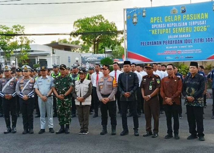 Polres Bojonegoro Gelar Apel Operasi Ketupat Semeru 2026 Amankan Idulfitri 1447 H