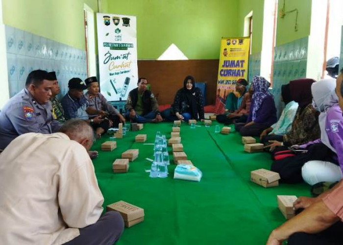 Jumat Curhat Polsek Mulyorejo Tampung Keluhan Warga Kejawan Putih Tambak Surabaya