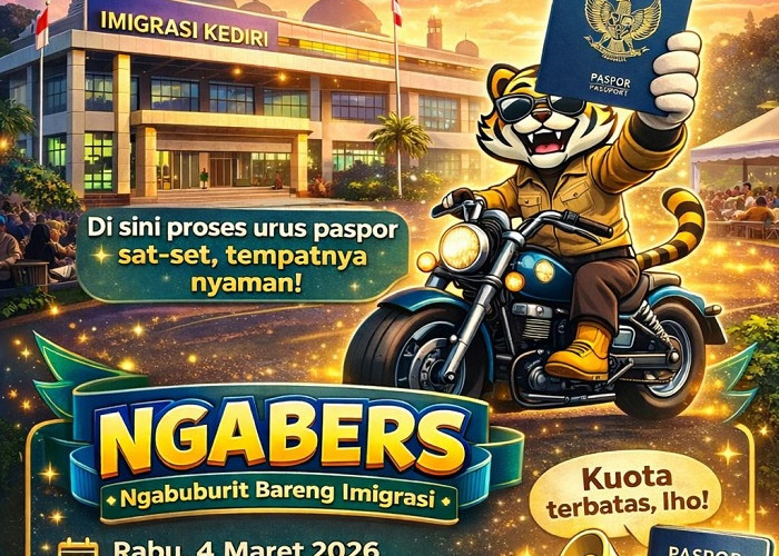 NGABERS Imigrasi Kediri, Ngabuburit Produktif Sambil Urus Paspor Tanpa Antre
