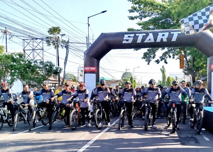 Pjs Bupati Berangkatkan Fun Bike Kodim Jember Rayakan HUT Ke-79, Jalin Keakraban TNI-Rakyat