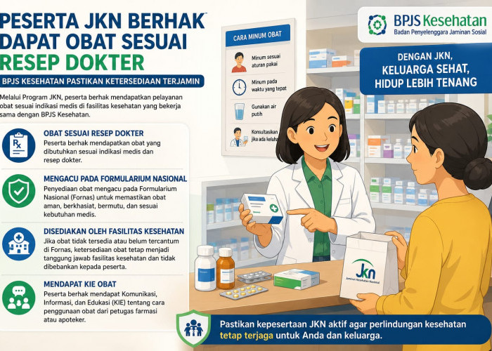 Peserta JKN Berhak Dapat Obat Sesuai Resep Dokter, BPJS Kesehatan Pastikan Ketersediaan Terjamin