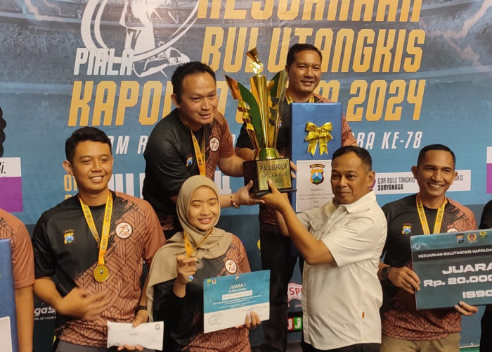 Kejuaraan Bulutangkis Piala Kapolda 2024 Berakhir, Dirsamapta : Mencari Bibit Atlet