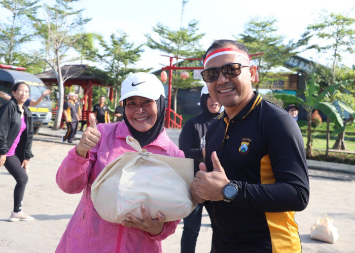 Polres Batu Gelar Olahraga Bersama, Pererat Sinergitas Antarinstansi