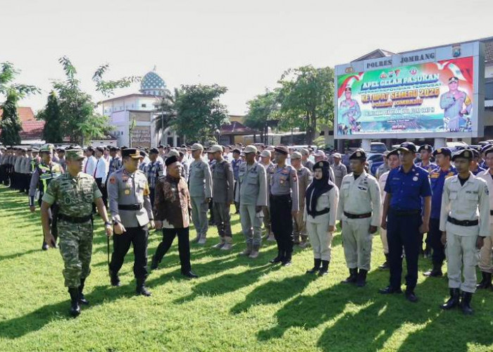 Polres Jombang Gelar Apel Operasi Ketupat Semeru 2026 untuk Amankan Idulfitri 1447 Hijriah
