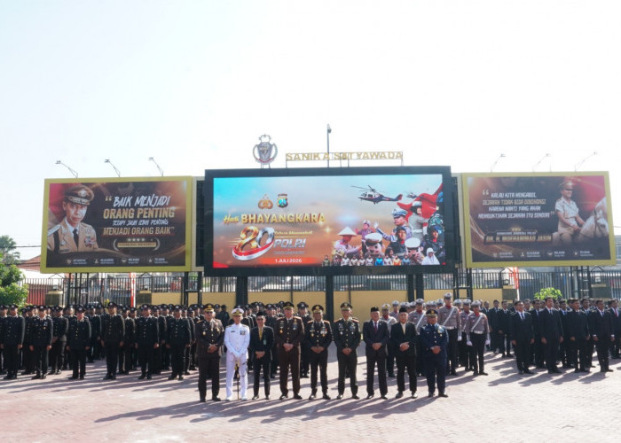 Upacara Hari Bhayangkara Ke-80, Polresta Sidoarjo Teguhkan Komitmen Melayani Masyarakat