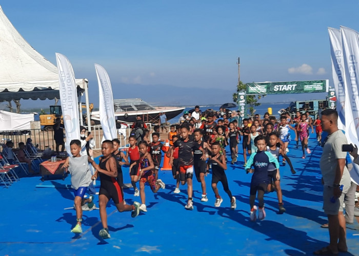 Diikuti Atlet PON dan SEA Games, 295 Peserta Unjuk Gigi di Kejurda Aquathlon Jatim di Situbondo