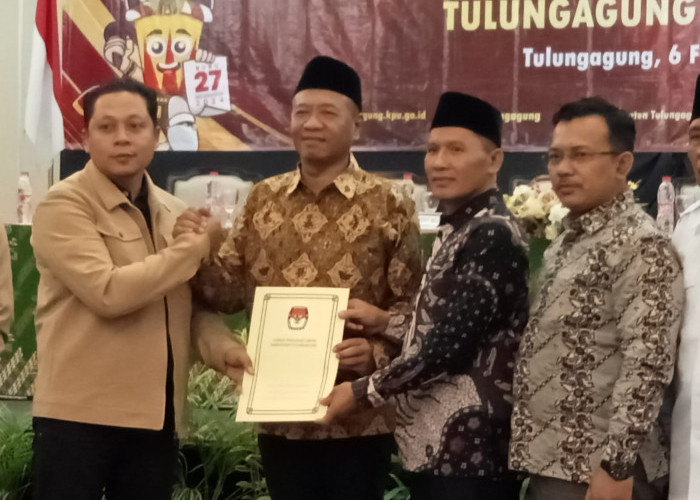 Sah, KPU Tulungagung Tetapkan Pasangan Gabah Pemenang Pilkada 2024