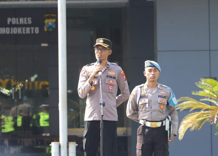 Polres Mojokerto Gelar Apel Siaga 1 Amankan Pengesahan Warga Baru PSHT 2026