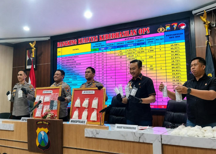Jember Darurat Narkoba, Operasi Tumpas Semeru Ringkus 29 Pengedar dan Ratusan Gram Sabu