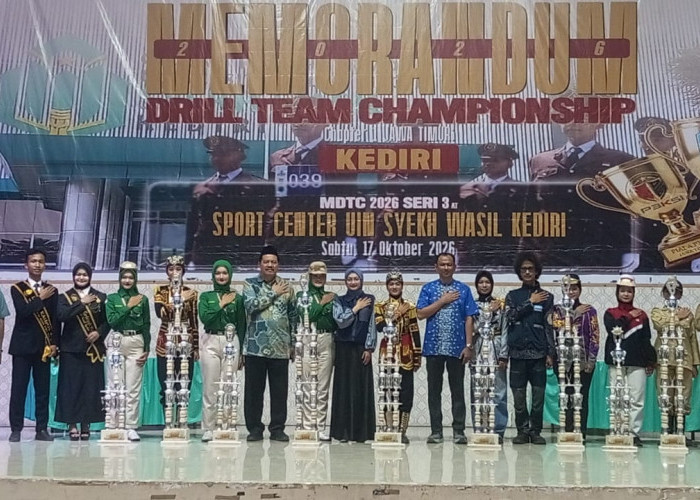 Wali Kota Vinanda Prameswati Tutup Memorandum Drill Team Championship Seri 3 di UIN Syekh Wasil Kediri