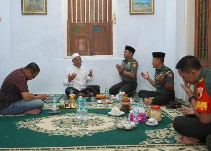 Silaturahmi Dandim Sumenep dengan Habib Alwi Zainal Abidin