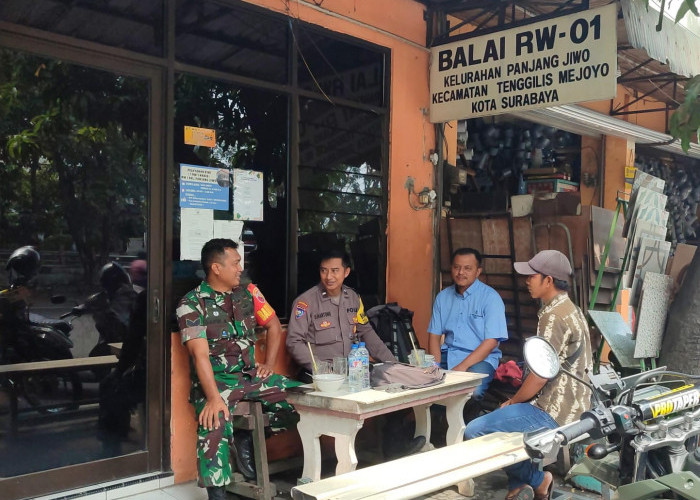 Polsek Tenggilis Mejoyo Jalin Sinergi dengan Tokoh Agama dan Warga, Ingatkan Waspada Curanmor