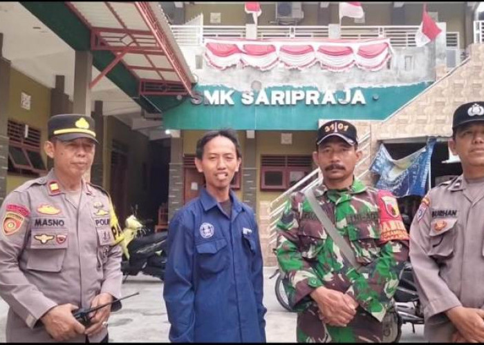 Polsek Lakarsantri Bersama TNI Imbau SMK Saripraja Siswa Dilarang Ikut Aksi Demonstrasi
