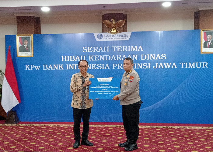Dukung Tugas Polri, Bank Indonesia Jatim Hibahkan 3 Unit Ranmor