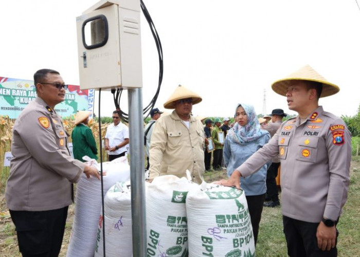 Polres Tulungagung Pimpin Panen Jagung Serentak di Kecamatan Ngantru