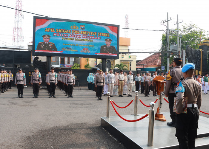 Sikat Kenakalan Remaja, Polres Lamongan Terjunkan Satgas Jogo Sekolah