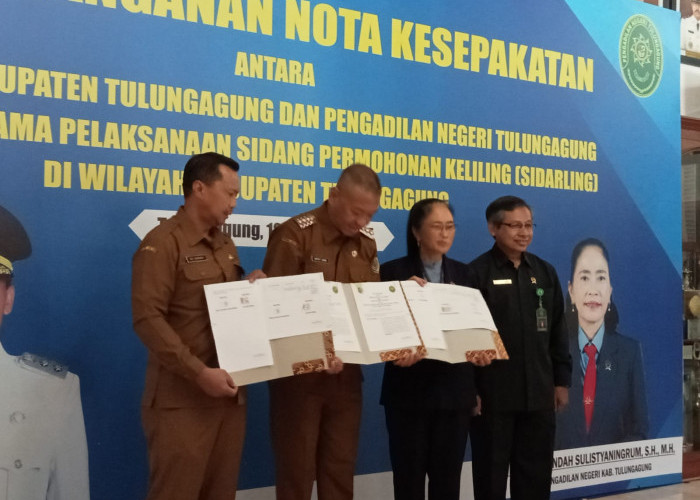 Sidang Keliling Mudahkan Warga Urus Permohonan, PN Tulungagung dan Pemkab Teken MoU