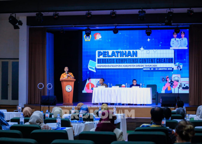 Disparekrafbudpora Gresik Gelar Pelatihan Konten Kreator