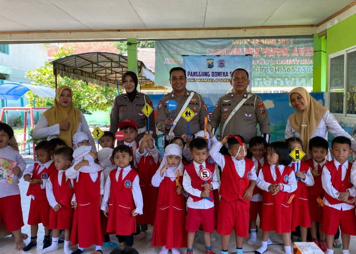 Satlantas Polres Kediri Gelar Jajan Kelas di TK Tauladan Pare